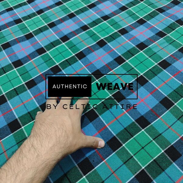 Leslie Green Ancient Tartan Fabric 16 Oz Acrylic Scottish Tartan - Image 2