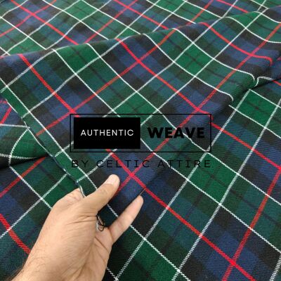 Leslie Green Modern Tartan Fabric 16 Oz Acrylic Scottish Tartan