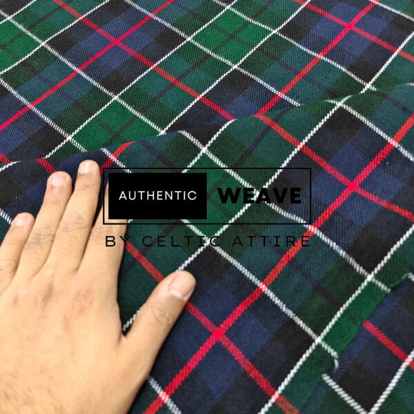 Leslie Green Modern Tartan Fabric 16 Oz Acrylic Scottish Tartan - Image 2