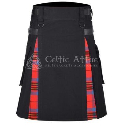 Leslie Red Ancient Cotton Hybrid Utility Kilt