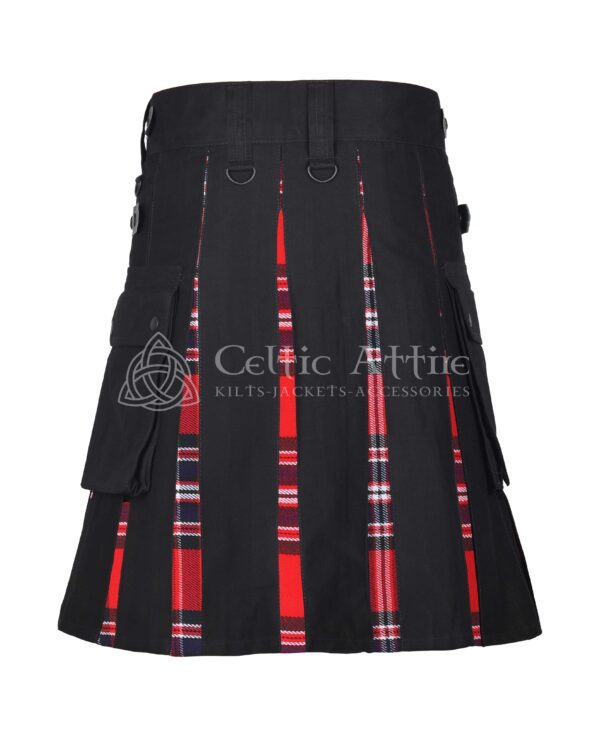 Macfarlane Tartan Black Cotton Hybrid Utility Kilt - Image 3
