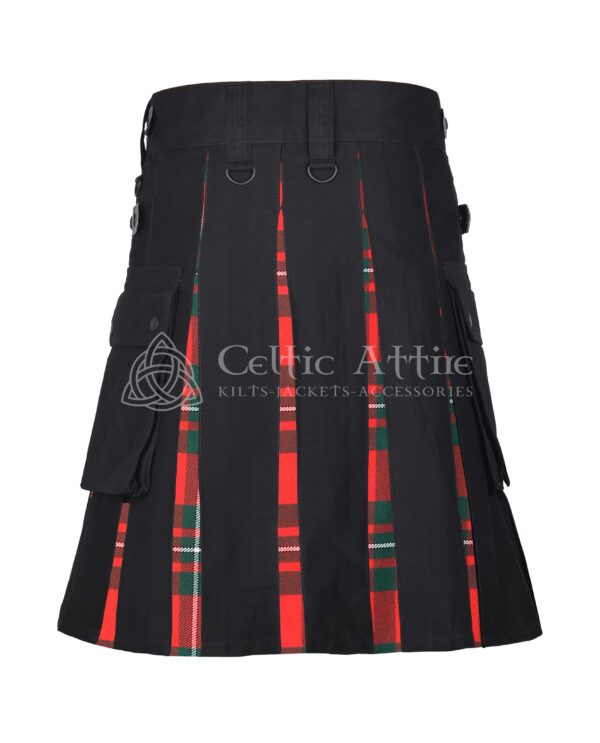 Macgregor Tartan Black Cotton Hybrid Utility Kilt - Image 3
