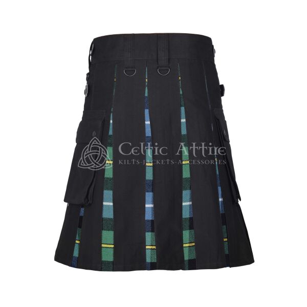 MacNeil of Barra Ancient Tartan Black Cotton Hybrid Utility Kilt - Image 3