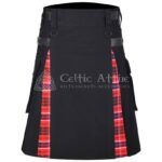 Macrae Red Cotton Hybrid Utility Kilt