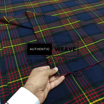 Muir Moore Modern Tartan Fabric 16 Oz Acrylic Scottish Tartan