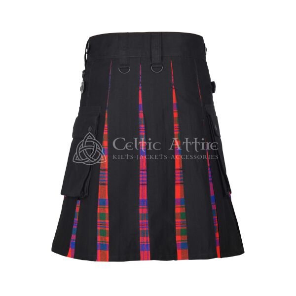 Murray of Tulloch Tartan Black Cotton Hybrid Utility Kilt - Image 2