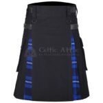 Ramsey Blue Cotton Hybrid Utility Kilt