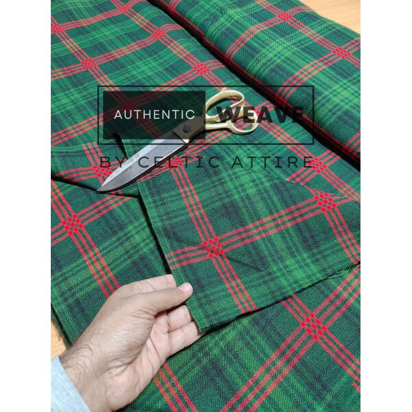 Ross Hunting Modern Tartan Fabric 16 Oz Acrylic Scottish Tartan - Image 2