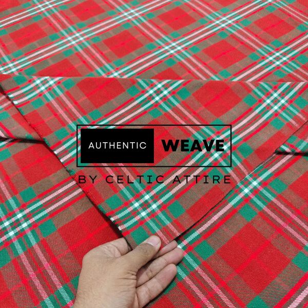 Scott Hunting Ancient Tartan Fabric 16 Oz Acrylic Scottish Tartan - Image 3