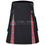 Sinclair Red Cotton Hybrid Utility Kilt