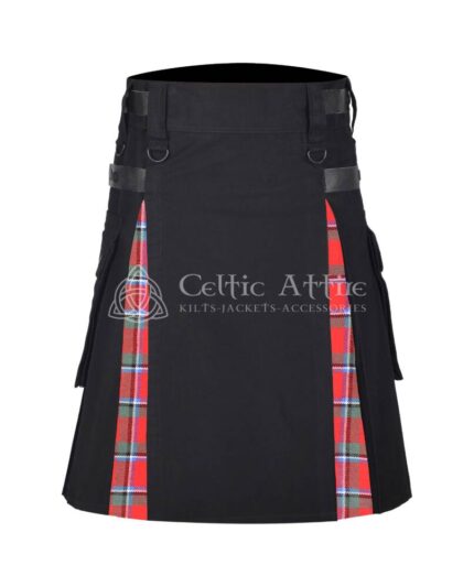 Sinclair Red Cotton Hybrid Utility Kilt
