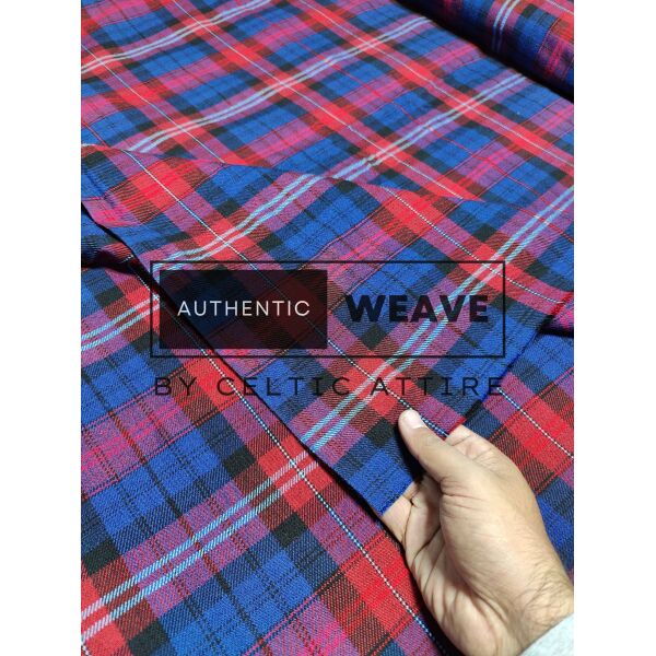 Welsh Evans Tartan Fabric 16 Oz Acrylic Scottish Tartan - Image 2