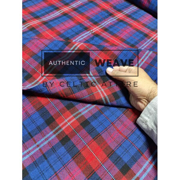 Welsh Evans Tartan Fabric 16 Oz Acrylic Scottish Tartan - Image 4