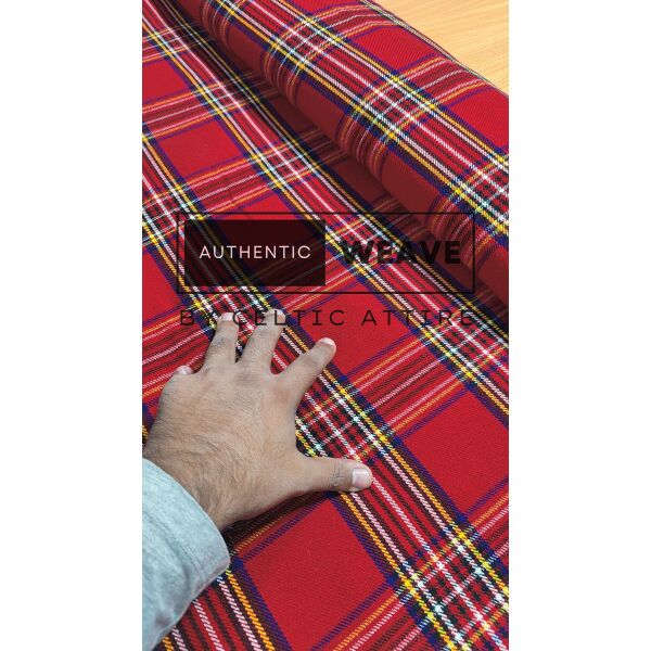 Royal Stewart Tartan Fabric 16 Oz Acrylic Scottish Tartan
