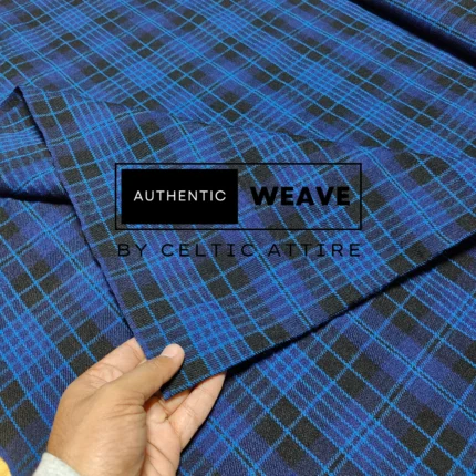 Clergy Midnight Blue Tartan Fabric 16 Oz Acrylic Scottish Tartan