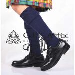 Navy Blue Scottish Kilt Socks