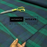 Black Watch Poly Viscose Tartan Fabric