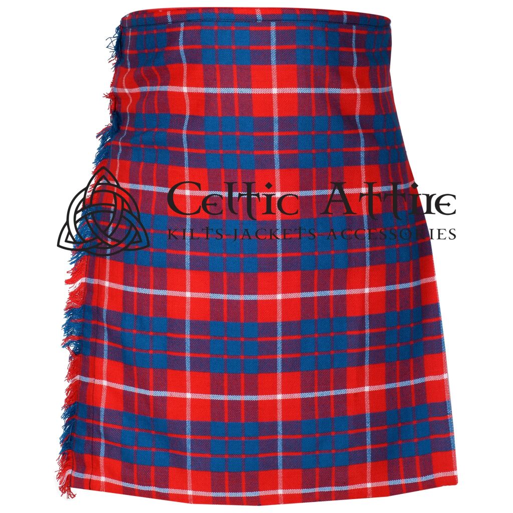 Red Hamilton Tartan 8 Yard Kilt 