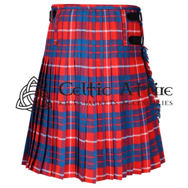 Red Hamilton Tartan 8 Yard Kilt - Image 4