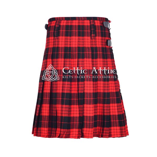 Cameron Red Black Tartan 8 Yard Kilt - Image 3