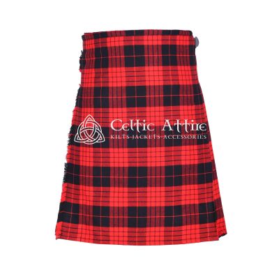 Cameron Red Black Tartan 8 Yard Kilt 