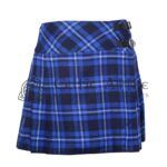 Mini Blue Tartan Skirt for Girls