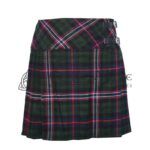 Mini Dark Green Tartan Skirt for Girls