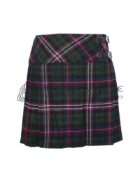 Mini Dark Green Tartan Skirt for Girls