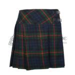 Mini Dark Tartan Skirt for Girls
