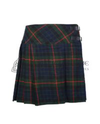 Mini Dark Tartan Skirt for Girls