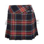 Mini Black Red Tartan Skirt for Girls