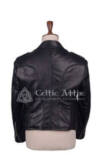 Black Leather Prince Charlie Jacket