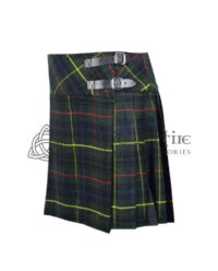 Mini Dark Green Tartan Skirt for Girls