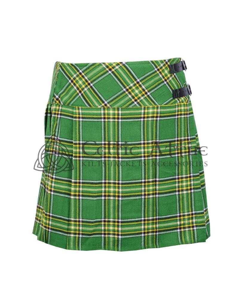 Mini Greenish Tartan Skirt for Girls Mini Greenish Tartan Skirt for Girls