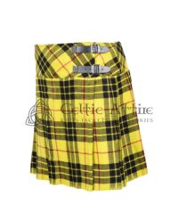 Mini Yellow Tartan Skirt for Girls