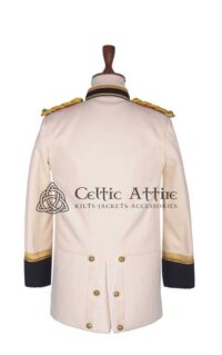 Cream Wool Military Doublet Jacket