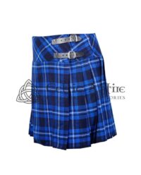 Mini Blue Tartan Skirt for Girls