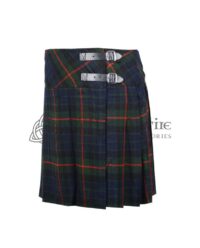 Mini Dark Tartan Skirt for Girls
