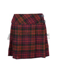 Mini Red Lining Tartan Skirt for Girls