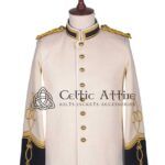 Cream Wool Military Doublet Jacket