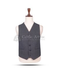 Gray Tweed 5-Button Argyll Vest