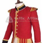 Red Wool British Military Doublet Jacket
