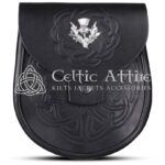 Thistle Emblem Full Embossed Day Sporran