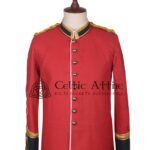 Red Wool Military Jacket