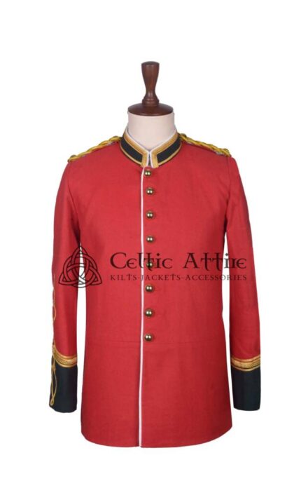 Red Wool Military Jacket