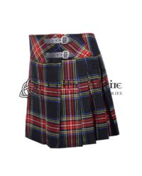 Mini Black Red Tartan Skirt for Girls