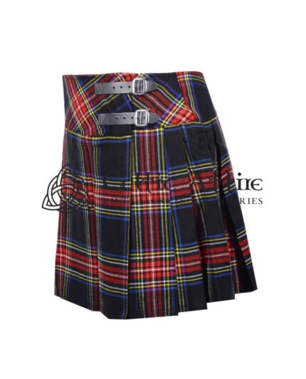 Mini Black Red Tartan Skirt for Girls