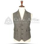 Gray Tweed Kilt Waistcoat
