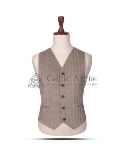 Maple Leaf Tartan Argyll Waistcoat