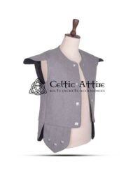 Chieftain Waistcoat in Grey Wool